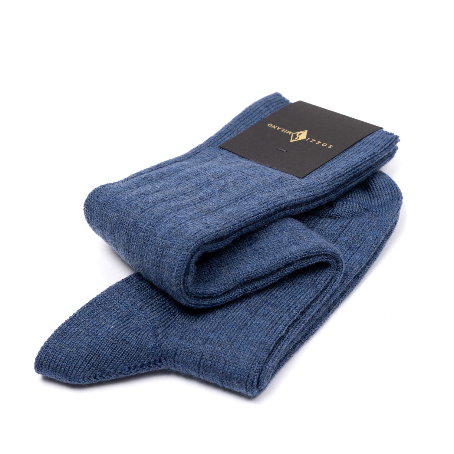 Knee Sock "Wide Rib" made from Lambswool